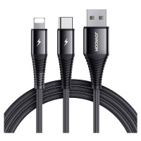 Joyroom USB kabel Joyroom S-1230G12 2v1 USB-C / Lightning 3A 1,2 m (černý)