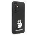 Zadní kryt Karl Lagerfeld Liquid Silicone Choupette NFT pro Samsung Galaxy S24, black