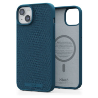NJORD Fabric MagSafe kryt iPhone 15 Plus tmavě modrý