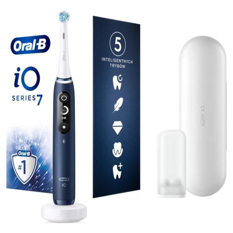 Oral-B iO Series 7 Sapphire elektrický zubní kartáček, 5 režimů, cestovní pouzdro, rychlonabíjec