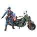 Hasbro marvel legends kapitán america s motorkou, e4704