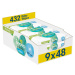 PAMPERS Harmonie aqua dětské vlhčené ubrousky 9 x 48 ks