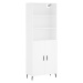 vidaXL Skříň highboard bílá 69,5 x 34 x 180 cm kompozitní dřevo