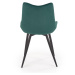 Jídelní židle SCK-388 tmavě zelená/černá