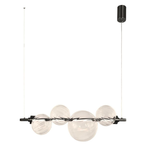 LED Lustr na lanku PLAYA LED/12W/230V černá 34-50502