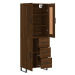 vidaXL Skříň highboard hnědý dub 69,5 x 34 x 180 cm kompozitní dřevo