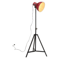 vidaXL Stojací lampa 25 W červená patina 61 x 61 x 90/150 cm E27