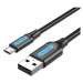 Vention USB 2.0 -> microUSB Charge & Data Cable 0.25m Black