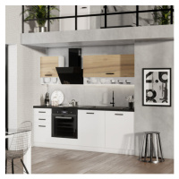 Kuchyně Targa 210 cm (dub, bílá)