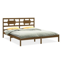 Rám postele medově hnědý masivní dřevo 200 × 200 cm, 3105688