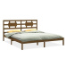 Rám postele medově hnědý masivní dřevo 200 × 200 cm, 3105688