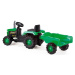 Dolů Dětský traktor šlapací s vlečkou, zelený
