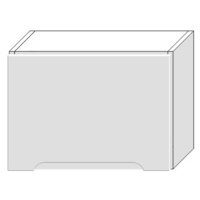 Kuchyňská skříňka Zoya W50okgr/560 bílý puntík/bílá
