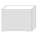 Kuchyňská skříňka Zoya W50okgr/560 bílý puntík/bílá