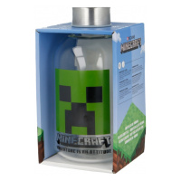 STOR - Luxusní skleněná láhev Minecraft 620ml, 00444