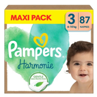 Pampers Harmonie Maxi Pack vel. 3 6–10 kg dětské pleny 87 ks