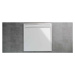 SanSwiss Ila Wiq bílá sprchová vanička 900x900 mm s černým matným krytem odtoku 0604