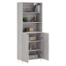 vidaXL Skříň highboard šedá sonoma 69,5 x 34 x 180 cm kompozitní dřevo