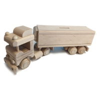 Gaboni 92246 Dřevěný kamion s pokladničkou, 33 x 7 x 12 cm