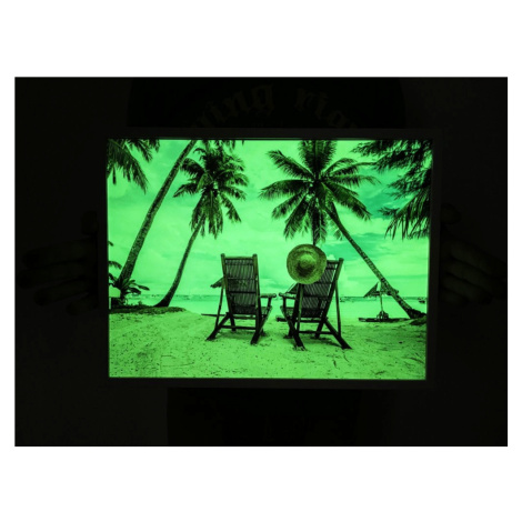 Svítící obraz - dovolená / pláž formát A3 - Kód: 04991