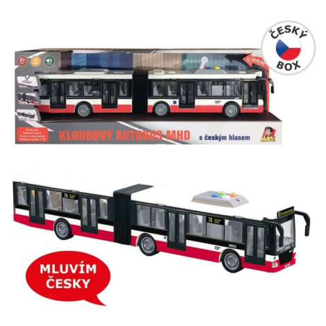 MADE - Autobus na setrvačník 44 cm, mluví česky, hlásí zastávky, CZ design