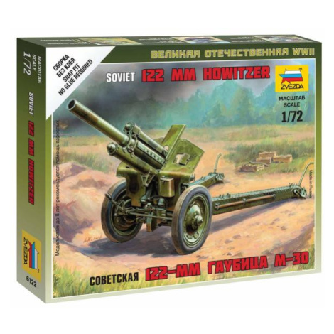 Wargames (WWII) military 6122 - Soviet M-30 Howitzer (1:72) Zvezda