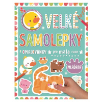 Velké samolepky a omalovánky pro malé ruce Mláďata - Véronique Petit