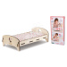 Dřevěná postýlka Wooden Bed Floral Corolle pro 30–36 cm panenku