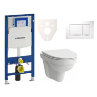 Cenově zvýhodněný závěsný WC set Geberit do lehkých stěn / předstěnová montáž+ WC Laufen Laufen 