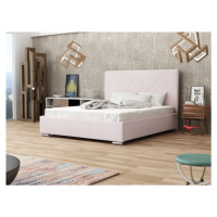Čalouněná postel DANGELO 5 140x200 cm, růžová látka