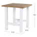 Barový stůl Yasmani 100 x100 x110cm, royal white HN53206003