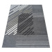Designový koberec v šedé barvě s pruhy Šířka: 80 cm | Délka: 150 cm