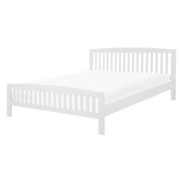 BELIANI postel CASTRES 160 × 200 cm, dřevěná, bílá