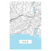 Mapa Nice white, POSTERS, 26.7 × 40 cm