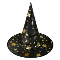 Rappa Dětský čarodějnický klobouk s hvězdičkami