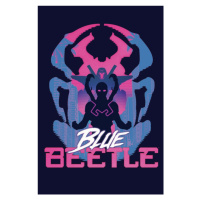 Umělecký tisk Blue Beetle - Vibrant, 26.7 × 40 cm