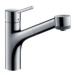 Dřezová baterie Hansgrohe Talis s vytahovací sprškou, 2 proudy chrom 32845000