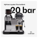 Klarstein Bella Café, espresso kávovar, včetně mlýnku, 1550 W, 20 bar, 1,4 litru
