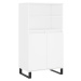 vidaXL Skříň highboard bílá 60 x 36 x 110 cm kompozitní dřevo