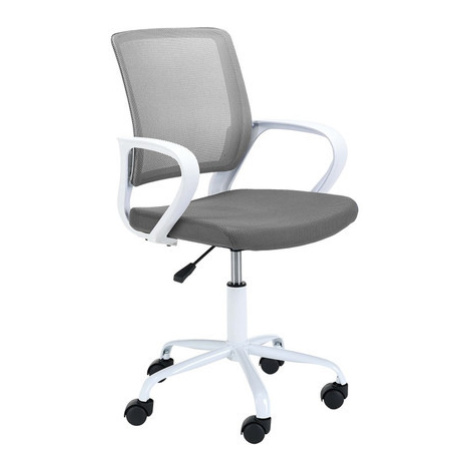 Otočná židle FD-6, bílá/šedá Akord