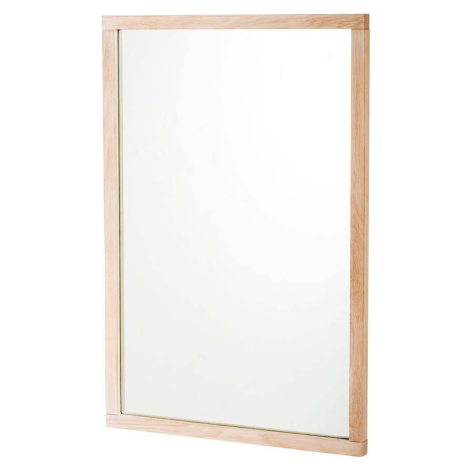 Nástěnné zrcadlo s dřevěným rámem 60x90 cm Lodur – Rowico