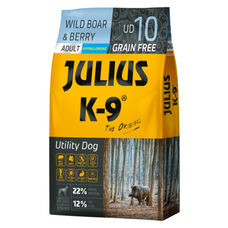 Julius K-9 Grain Free Adult Utility Dog - Wild Boar & Berry 10 kg (311180) Julius-K9