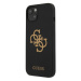 Guess GUHCP13SLS4GGBK hard silikonové pouzdro iPhone 13 Mini 5.4" black Silicone 4G Logo