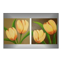 Vícedílné obrazy - Tulipány, 2x 40x40cm