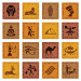 Fotografie Egyptian Icon Set, AlonzoDesign, 40 × 40 cm