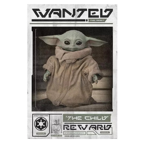 Plakát Star Wars: Mandalorian - Wanted the Child Pyramid