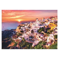 Puzzle Západ slunce nad Santorini, Řecko 1000 dílků