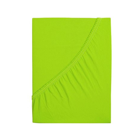 B.E.S. - Petrovice Prostěradlo JERSEY dětské - 70 × 140 cm, Svítivá zelená