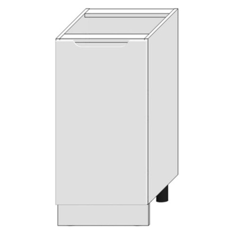 Kuchyňská skříňka Zoya D40 Pl bílý puntík/bílá BAUMAX