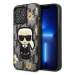 Karl Lagerfeld Iconic Karl Flower Pouzdro iPhone 13 Pro (šedé)